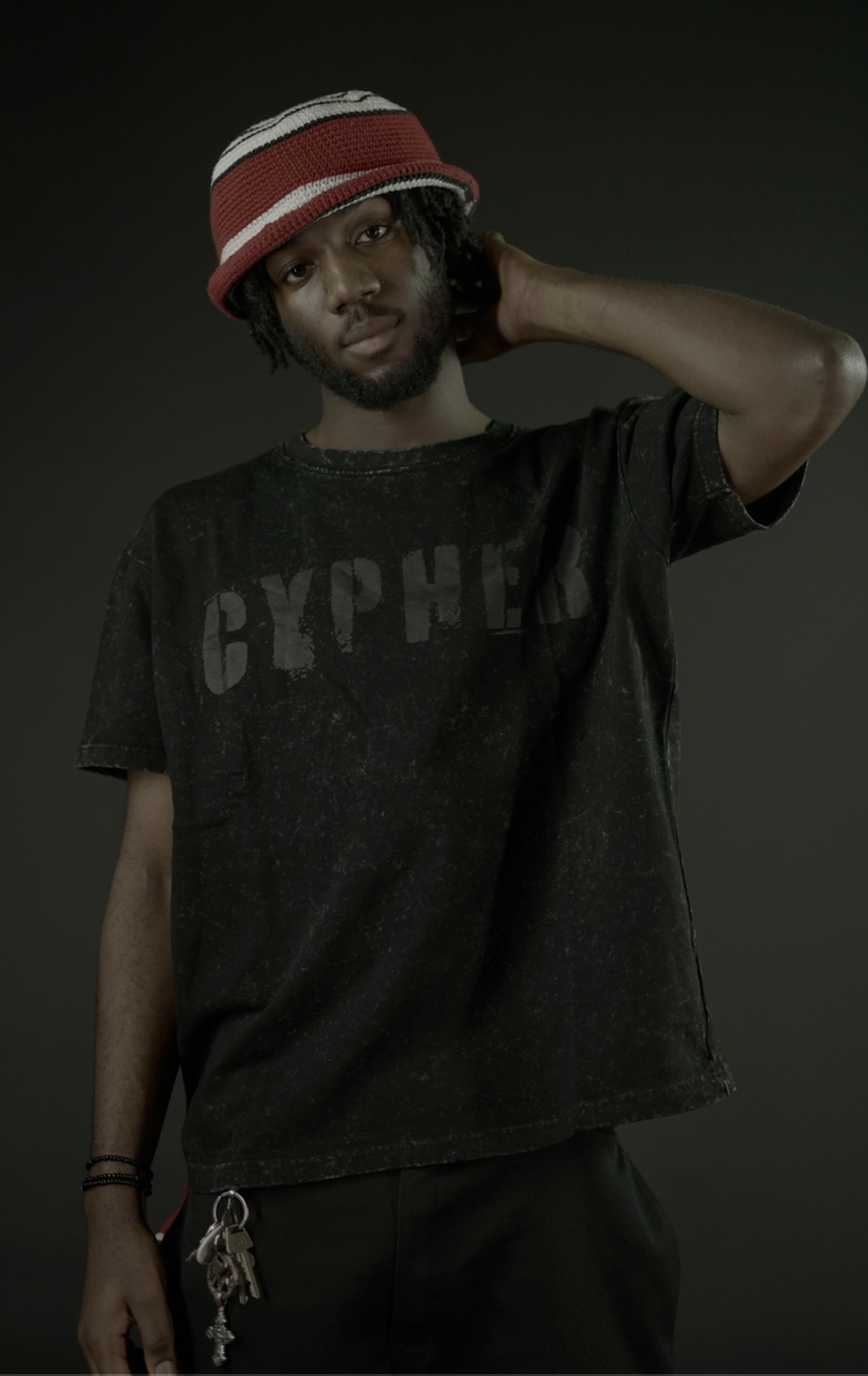 ACID WASHED T-SHIRT BLACK